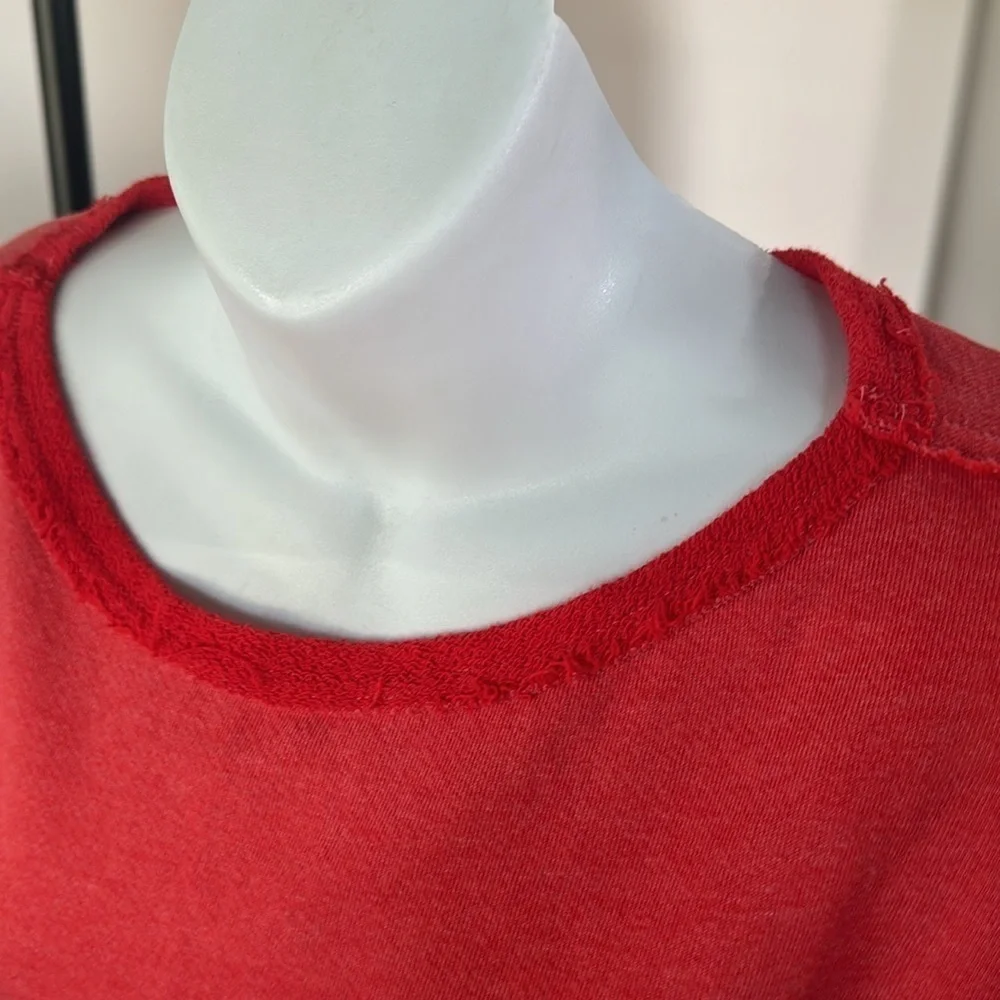 FREE PEOPLE Fresh To Def Pullover Red XS FP Movement Sweatshirt Top
